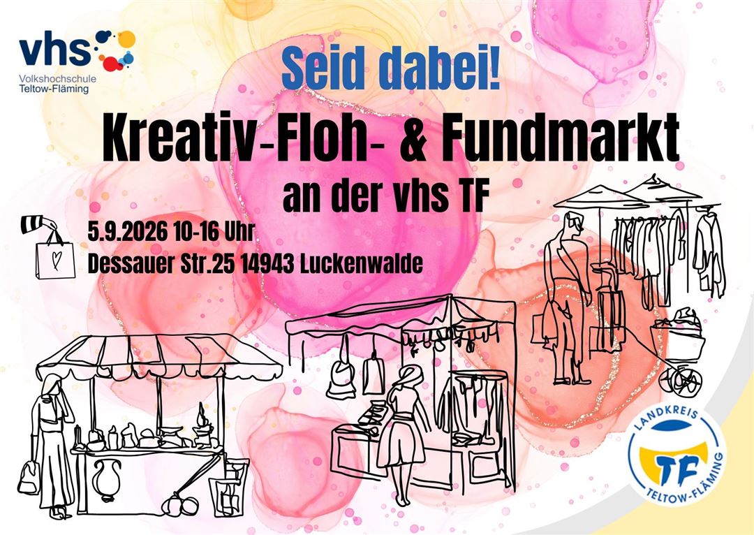 Flyer Kreativ‑Floh- & Fundmarkt